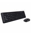Kit teclado ratón inalámbricos Logitech MK220 negro