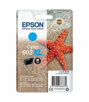 Cartucho de Tinta Original Epson nº603 XL Alta Capacidad/ Cyan