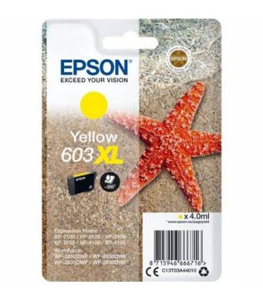 Cartucho de Tinta Original Epson nº603 XL Alta Capacidad/ Amarillo