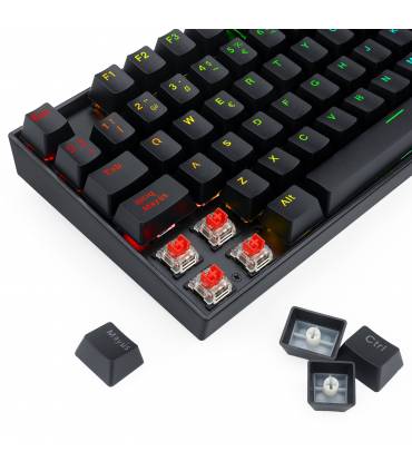 Teclado mecánico RGB KUMARA negro, blue switch