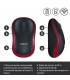 Logitech M185 Ratón Inalámbrico 1000DPI Rojo