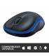 Logitech M185 Ratón Inalámbrico 1000DPI Azul