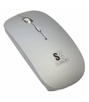 Ratón Bluetooth Subblim Flat Plata