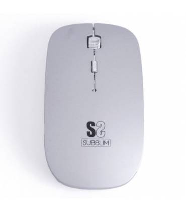Ratón Bluetooth Subblim Flat Plata
