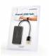 HUB USB GEMBIRD 2.0 4 PUERTOS NEGRO
