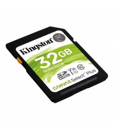 MEMORIA SD XC 32GB CLASE 10 KINGSTON CANVAS SELECT PLUS 100MB/S SDS2/32G