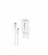 CARGADOR EIGHTT SMARTPHONE TABLET 5V 2X2.4A CON CABLE TIPO C 1,2