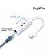 Hub USB 3.0 TP-Link UE330/ 3 Puertos USB/ 1 RJ45/ Blanco