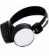 HEADSET BLUETOOTH DIGIVOLT HP-654 ALTAVOCES DE 40mm BATERIA 300mAh MICROFONO INTEGRADO RANURA MICROSD COLOR SILVER