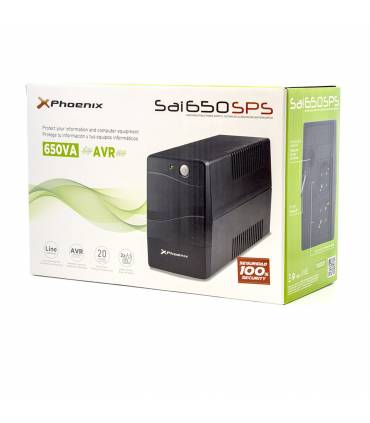 SAI UPS PHOENIX PH650SPS2 650VA 360W ESTABILIZADOR DE TENSION FUNCION DE ARRANQUE EN FRIO - PH650SPS2