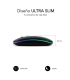 Ratón Inalámbrico por Bluetooth Subblim LED Dual Flat/ Batería recargable/ Hasta 1600 DPI