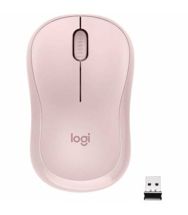 Ratón Inalámbrico Logitech M220 Silent/ Hasta 1000 DPI/ Rosa