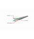 Cable Red 2 Mts Gembird UTP CAT6 Gris